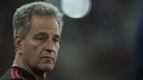Rodolfo Landim, presidente do Flamengo, antes da partida contra o Vasco (Foto: Jorge Rodrigues/AGIF)