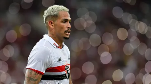 Luciano jogador do Sao Paulo durante partida contra o Flamengo no estadio Maracana pelo campeonato Brasileiro A 2024.