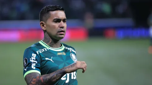 Dudu, jogador do Palmeiras, durante partida contra o Atlético-MG (Foto: Ettore Chiereguini/AGIF)