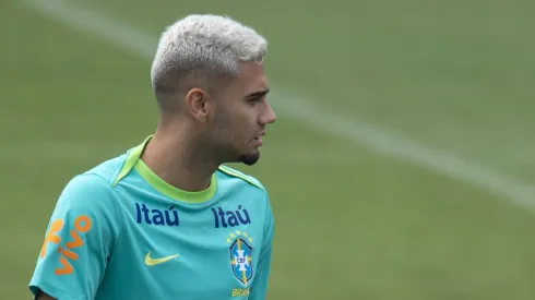 Andreas Pereira jogador do Brasil durante treino no Centro de Treinamento CT Academia de Futebol.
