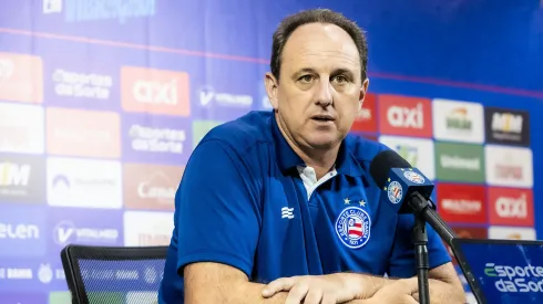 Rogério Ceni, técnico do Bahia, em coletiva de imprensa (Imagem: Letícia Martins/EC Bahia)
