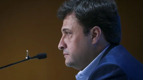 RS - Porto Alegre - 08/12/2022 - GREMIO, COLETIVA DE IMPRENSA - Alberto Guerra presidente do Gremio durante em coletiva de imprensa realizada no Arena do Gremio. Foto: Fernando Alves/AGIF