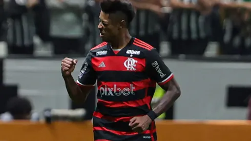 Bruno Henrique, jogador do Flamengo contra o Atlético-MG