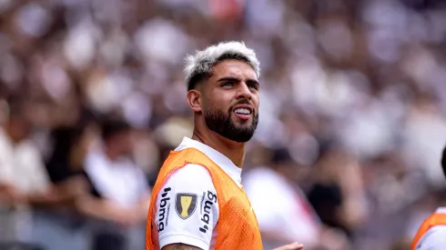 Yuri Alberto jogador do Corinthians durante partida contra o Novorizontino no estadio Arena Corinthians pelo campeonato Paulista 2024.