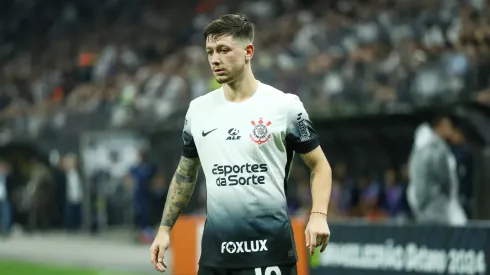 Garro jogador do Corinthians durante partida contra o Bahia no estádio Arena Corinthians pelo campeonato Brasileiro A 2024. Foto: Marco Miatelo/AGIF