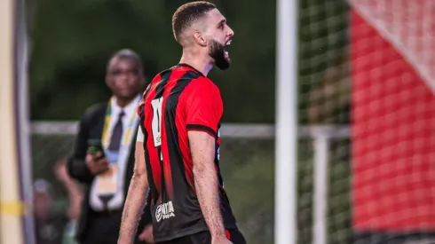 Wagner Leonardo vibrando pelo Vitória pelo Campeonato Baiano - Foto: Victor Ferreira/EC Vitória