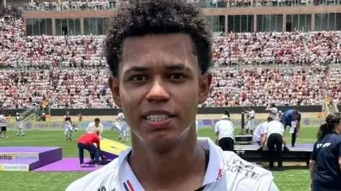 Paulinho, jogador do São Paulo. Divulgação/ São Paulo F.C.