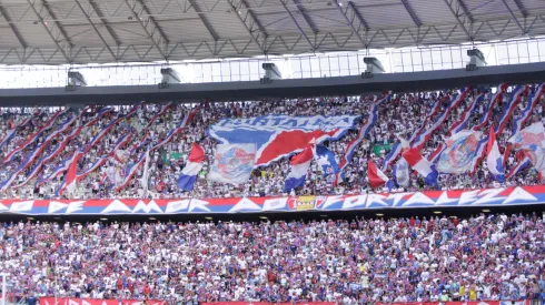 Torcida do Fortaleza na Arena Castelão durante o Campeonato Brasileiro Série A 2024 - Foto: Lucas Emanuel/AGIF