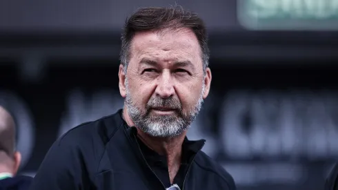 Presidente Augusto Melo no estadio Arena Corinthians antes da partida entre Corinthians e Cruzeiro pelo campeonato Copa Sao Paulo 2024.