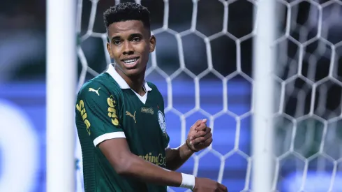 Estevao jogador do Palmeiras durante partida contra o Portuguesa no estadio Arena Allianz Parque pelo campeonato Paulista 2025.