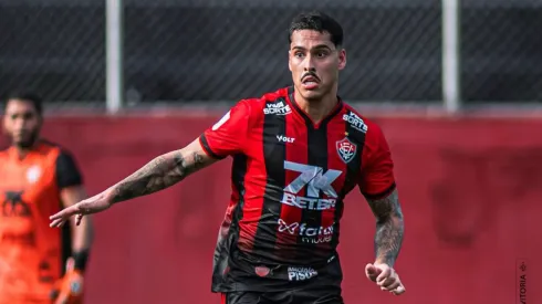 Lucas Halter em ação pelo Vitória no Campeonato Baiano – Foto: Victor Ferreira/EC Vitória