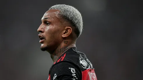 Wesley jogador do Flamengo durante partida contra o Atletico-MG no estadio Maracana pelo campeonato Brasileiro A 2024.