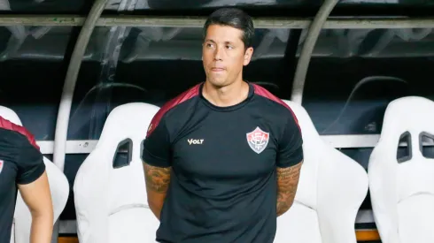 Thiago Carpini técnico do Vitória, durante partida pelo campeonato Brasileiro A 2024. Foto: Baggio Rodrigues/AGIF