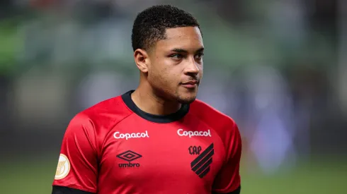 Vitor Roque jogador do Athletico-PR durante partida contra o Atletico-MG no estadio Independencia pelo campeonato BRASILEIRO A 2023.