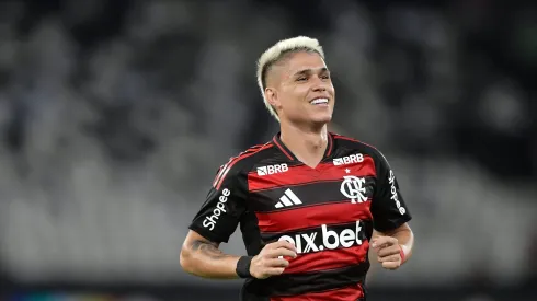 Luiz Araujo jogador do Flamengo durante partida contra o Vasco no estadio Engenhao pelo campeonato Carioca 2025.