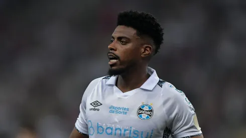 Jemerson jogador do Gremio durante partida contra o Fluminense no estadio Maracana pelo campeonato Copa Libertadores 2024.