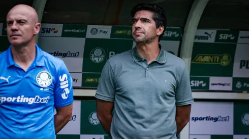 Abel Ferreira tecnico do Palmeiras durante partida contra o Botafogo no estadio Arena Allianz Parque pelo campeonato Brasileiro A 2025. Foto: Fabio Giannelli/AGIF