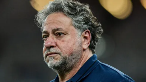 Júlio Casares presidente do São Paulo antes da partida contra o Flamengo no estádio Maracanã pelo campeonato Brasileiro A 2024. Foto: Thiago Ribeiro/AGIF