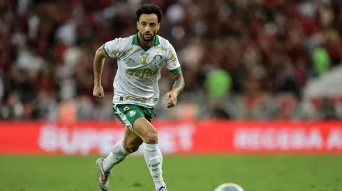 Felipe Anderson jogador do Palmeiras durante partida contra o Flamengo no estadio Maracana pelo campeonato Brasileiro A 2024.