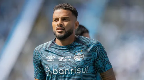Reinaldo jogador do Gremio durante partida contra o Corinthians no estadio Arena do Gremio pelo campeonato Brasileiro A 2024.