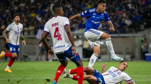 Kaio Jorge jogador do Cruzeiro durante partida contra o Bahia no estadio Mineirao pelo campeonato Brasileiro A 2024.