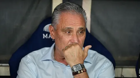 Tite durante confronto entre Flamengo x Athletico-PR no Brasileirão 2024.