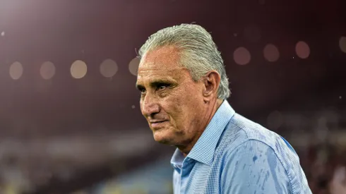 Tite tecnico do Flamengo durante partida contra o Bragantino no estadio Maracana pelo campeonato Brasileiro A 2023.