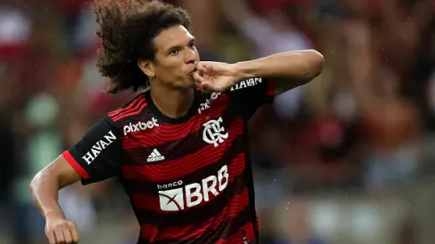 Willian Arão jogando no Flamengo em 2022