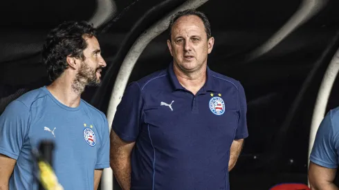 Rogerio Ceni tecnico do Bahia durante partida contra o Paysandu no estadio Mangueirao pelo campeonato Copa Do Brasil 2025. Foto: Marcos Junior/AGIF