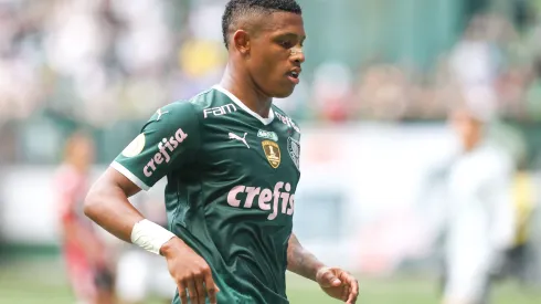 Danilo jogador do Palmeiras durante partida contra o Sao Paulo no estadio Arena Allianz Parque pelo campeonato Brasileiro A 2022.
