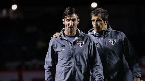 SP – SAO PAULO – 24/05/2025 – BRASILEIRO A 2025, SAO PAULO X MIRASSOL – Maxi Cuberas tecnico do Sao Paulo durante partida contra o Mirassol no estadio Morumbi pelo campeonato Brasileiro A 2025. Foto: Fabio Giannelli/AGIF