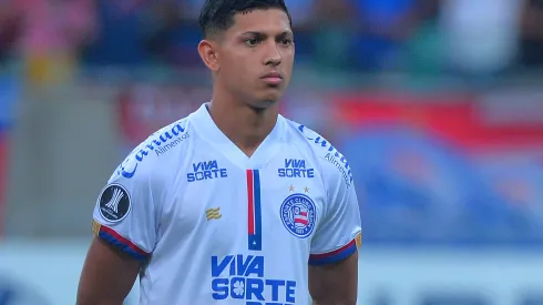 Erick Pulga durante confronto contra o Boston River na Libertadores de 2025.