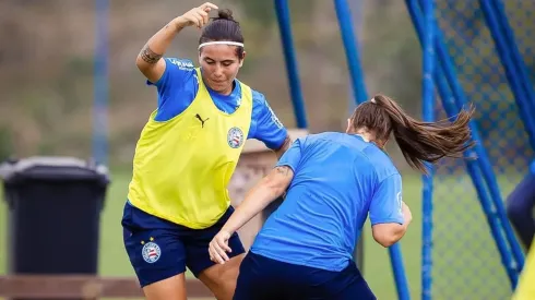 Bahia treina focado no confronto contra a Ferroviária (Reprodução/Leticia Martins/Bahia)