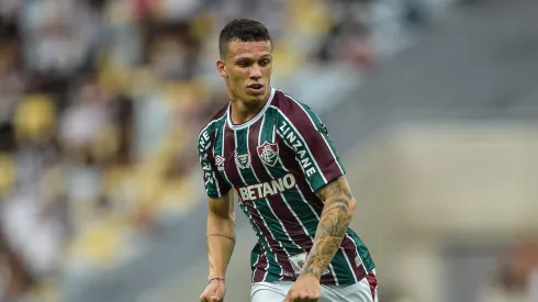 Calegari jogador do Fluminense durante partida contra o Botafogo no estadio Maracana pelo campeonato Carioca 2022. Foto: Thiago Ribeiro/AGIF