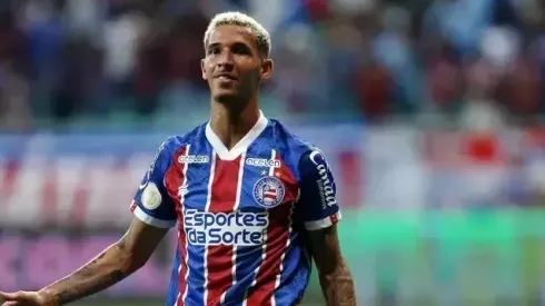 Arthur Sales, ex-Vasco atuando eplo Bahia em 2023 – Foto: Felipe Oliveira / EC Bahia