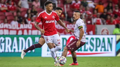 Victor Gabriel jogador do Internacional durante partida contra o Caxias no estadio Beira-Rio pelo campeonato Gaucho 2025.