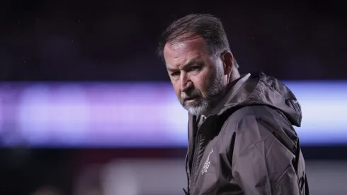 Augusto Melo presidente do Corinthians durante partida contra o São Paulo no estádio Morumbi pelo campeonato Paulista 2025. Foto: Ettore Chiereguini/AGIF