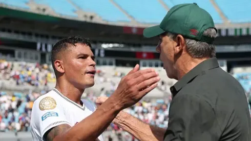 Thiago Silva e Renato Gaúcho em Inter de Milão 0 x 2 Fluminense, na Copa do Mundo — Foto: Steph Chambers – FIFA/FIFA via Getty Images
