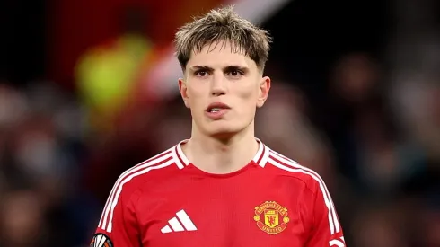 Garnacho está de saída do Manchester United. (Photo by Carl Recine/Getty Images)