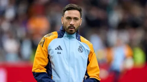 MADRID, SPAIN – MARCH 09: Assistant coach Davide Ancelotti of Real Madrid looks on prior to the LaLiga match between Real Madrid CF and Rayo Vallecano at Estadio Santiago Bernabeu on March 09, 2025 in Madrid, Spain. (Photo by Angel Martinez/Getty Images)