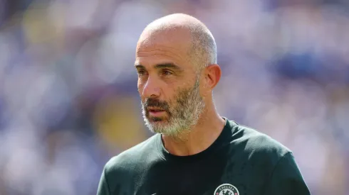 EAST RUTHERFORD, NEW JERSEY – JULY 08: Enzo Maresca, Head Coach of Chelsea FC, looks on during the FIFA Club World Cup 2025 semi-final match between Fluminense FC and Chelsea FC at MetLife Stadium on July 08, 2025 in East Rutherford, New Jersey. (Photo by Luke Hales/Getty Images)