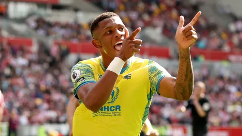 Danilo of Nottingham Forest celebrates after scoring the team's first goal during the Premier League match between Brentford FC and Nottingham Forest at Brentford Community Stadium on April 29, 2023 in Brentford, England.