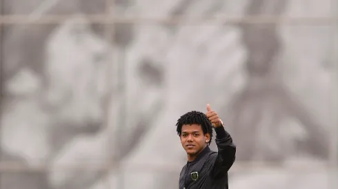 SAO PAULO – SP – 25/06/2015 – TREINO DO CORINTHIANS – Romarinho durante visita ao treino do Corinthians no CT Joaquim Grava. Foto: Mauro Horita/AGIF