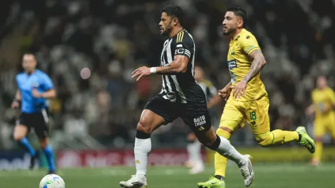 Hulk, do Atlético-MG, durante partida contra o Bucaramanga. Foto: Pedro Souza/Atlético-MG