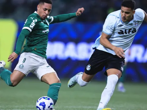Vitor Roque tem participação quase invisível em Palmeiras x Grêmio