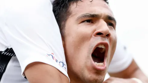 Balbuena jogador do Corinthians comemora seu gol, o segundo do Corinthians durante partida contra o Sao Paulo no estadio Pacaembu pelo campeonato Paulista 2018.