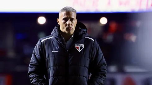 SP – SAO PAULO – 31/07/2025 – COPA DO BRASIL 2025, SAO PAULO X ATHLETICO-PR – Hernan Crespo tecnico do Sao Paulo durante partida contra o Athletico-PR no estadio Morumbi pelo campeonato Copa Do Brasil 2025. Foto: Marcello Zambrana/AGIF
