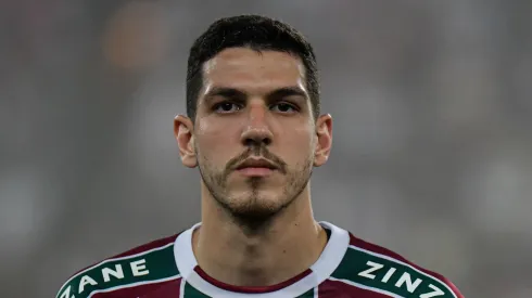 Nino jogador do Fluminense durante partida contra o América-MG no estádio Maracanã pelo campeonato Brasileiro A 2023. Foto: Thiago Ribeiro/AGIF