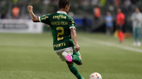 SP – SAO PAULO – 11/04/2024 – COPA LIBERTADORES 2024, PALMEIRAS X LIVERPOOL – URU – Marcos Rocha jogador do Palmeiras durante partida contra o Liverpool – URU no estadio Arena Allianz Parque pelo campeonato Copa Libertadores 2024. Foto: Anderson Romao/AGIF