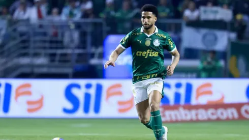 Murilo jogador do Palmeiras durante partida contra o Cruzeiro no estadio Arena Allianz Parque pelo campeonato Brasileiro A 2024.